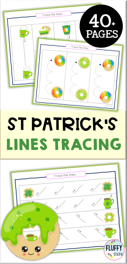 St Patrick & # 39; S Day Pre Writing Tracing For Preschool