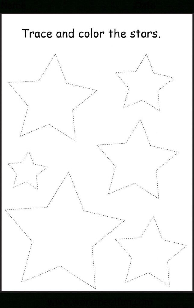 Star Worksheets For Preschoolers 8 Diamond Shape Worksheet