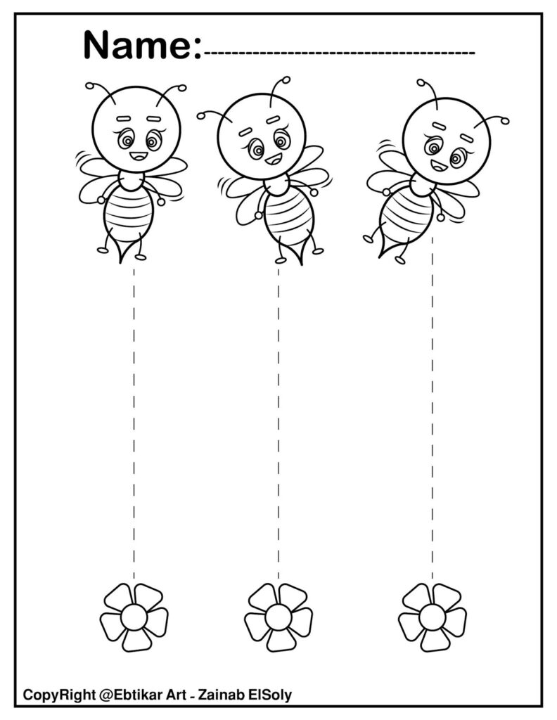 Straight Line Tracing Preschool School Sparks Worksheets