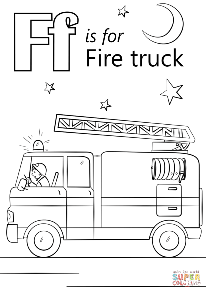 Stunning Letter Coloring Page Photo Ideas Sheet Is For Fire For Letter F Worksheets Coloring Page