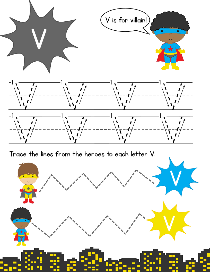 Super Hero Letter Tracing Pack: Upper Case | Tracing Letters