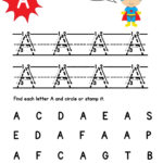 Super Hero Page A | Tracing Letters, Lettering, Letter