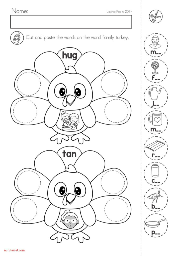 Thanksgiving Preschool Worksheets Tracing Printable Name