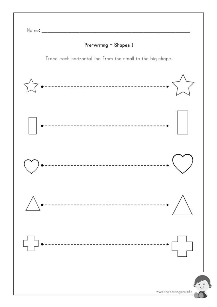 The Learning Site: Pre Writing Worksheets   Shapes | Writing