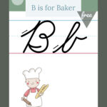 The Letter B In Cursive  Printable Poster | Primarylearning