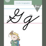 The Letter G In Cursive   Printable Poster (With Images) | G