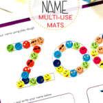 These Free Playdough And Tracing Name Mats Are So Versatile Within Name Tracing Bubble Letters