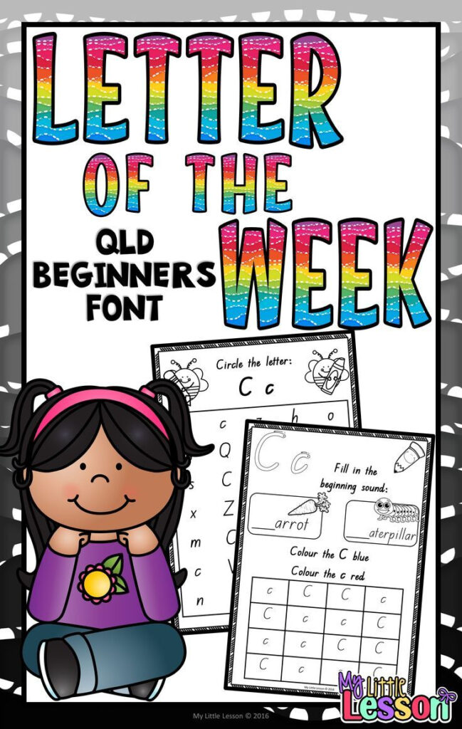 These Letter Of The Week Activities Have Been Created Using Within Alphabet Tracing Sheet Queensland