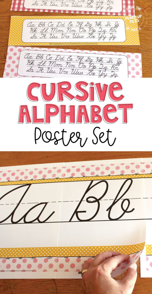 These Printable Cursive Handwriting Alphabet Strips Can Be These Printable Cursive Handwriting Alphabet Strips Can Be