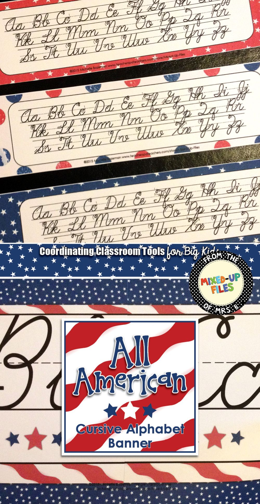 These Printable Cursive Handwriting Alphabet Strips Can Be