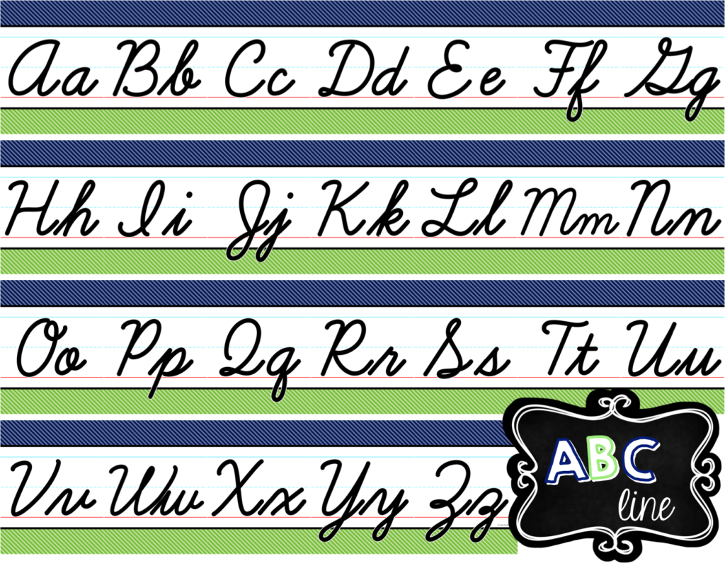 Cursive Alphabet Chart Primarylearning Org 10 Best Free Printable 