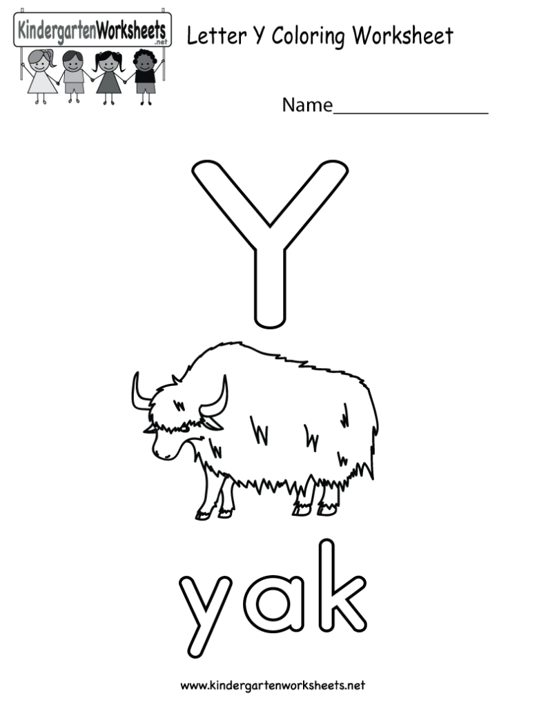 This Is A Letter Y Coloring Worksheet For Preschoolers Or Inside Letter Y Worksheets For Toddlers
