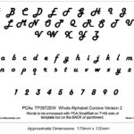 Tp3972Ew Embossing Whole Alphabet Cursive Version 2