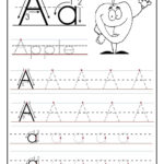 Trace Letter Sheets To Print Alphabet Worksheets Free Within Letter A Worksheets For 3 Year Olds