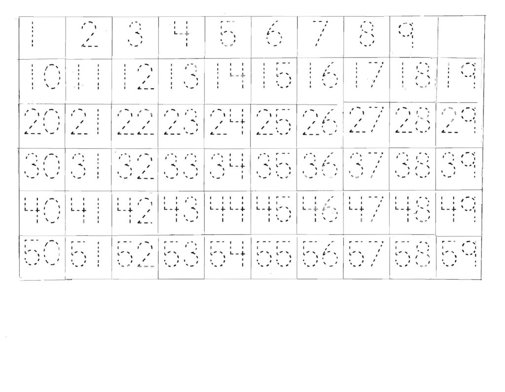 Trace Numbers 1 100 Worksheet | Printable Worksheets And Trace Numbers 1 100 Worksheet | Printable Worksheets And