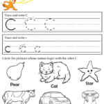 Trace The Letter C Worksheets Printable | 101 Activity In Intended For Letter C Worksheets Printable