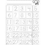 Trace The Numbers 1 To 30 | Preschool Number Worksheets With Regard To Name Tracing Online