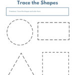 Trace The Shapes Math Worksheets Filipino Homeschooler Basic