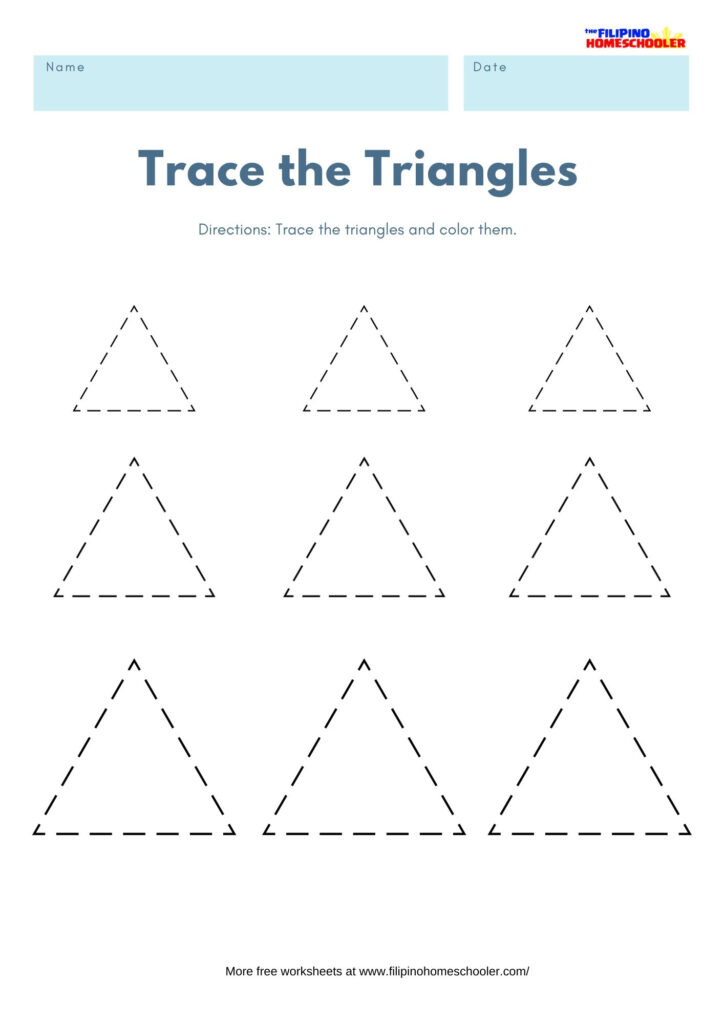 Trace The Shapes Math Worksheets — The Filipino Homeschooler Trace The Shapes Math Worksheets — The Filipino Homeschooler