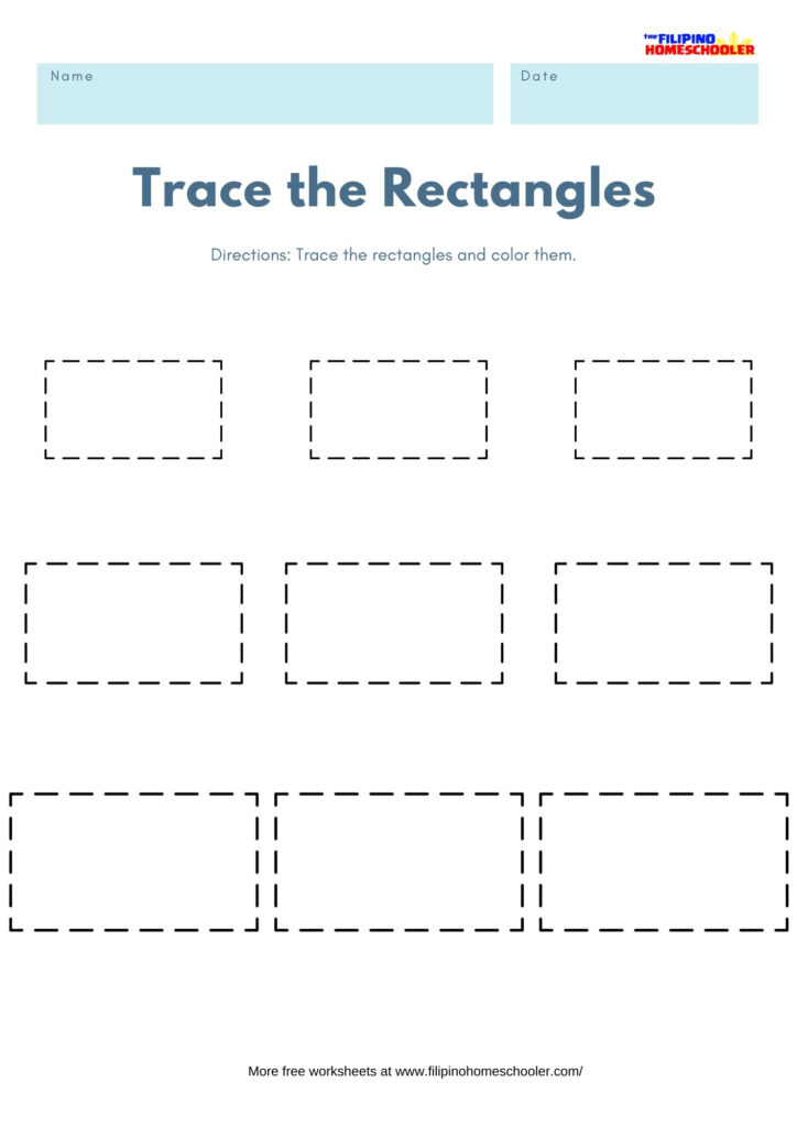 Trace The Shapes Math Worksheets — The Filipino Homeschooler