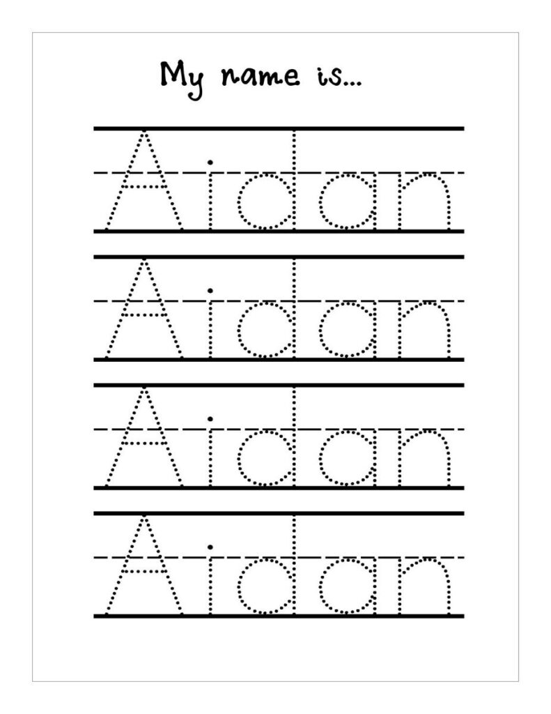 Trace Your Name Worksheets | Name Tracing Worksheets, Free Throughout Tracing Her Name