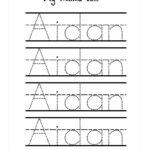 Trace Your Name Worksheets Tracinge Preschool Kindergarten With Regard To Name Tracing Sheets For Kindergarten