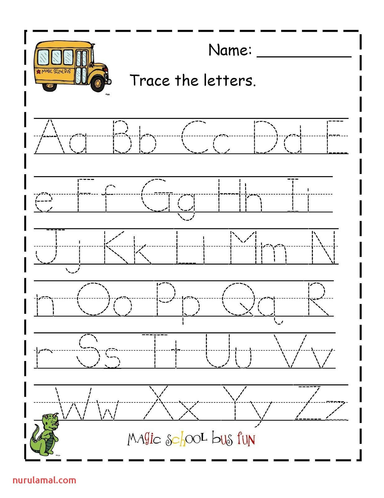 Traceable Alphabet Free Printable Letter Worksheets In 2020 for Letter S Tracing Printable