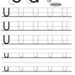 Traceable Letter Worksheets   Kids Learning Activity For Letter U Tracing And Writing