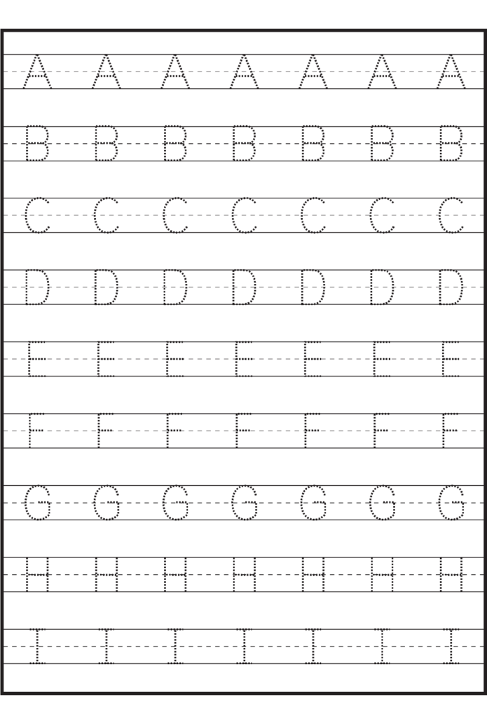 Traceable Letter Worksheets To Print | Alphabet Tracing