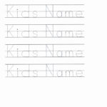Traceable Name Worksheets For Preschoolers In 2020 | Tracing