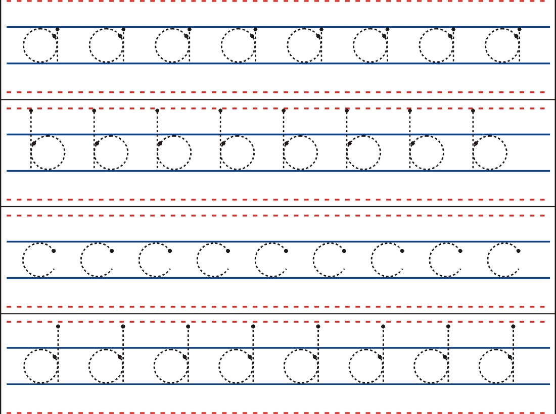 Tracin Strips Small Letters, A-Z within Letter Tracing Montessori