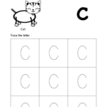 Tracing Alphabet Capital Letter C For Kids   Your Home Teacher Within C Letter Tracing