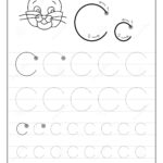 Tracing Alphabet Letter Black And Educational On Worksheets