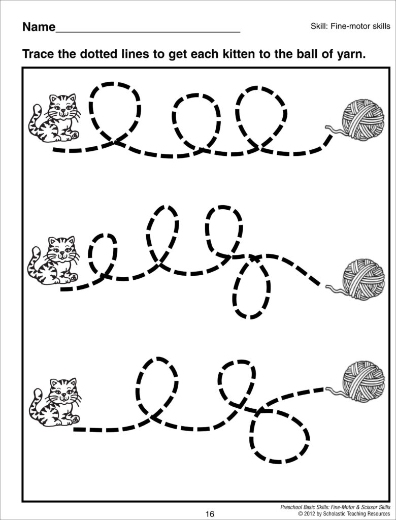 Tracing Curvy Lines Preschool Basic Skills Fine Motor Early