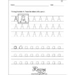 Tracing Each Letter Worksheets Raising Hooks Alphabet For Alphabet Writing Worksheets A Z