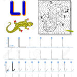 Tracing Letter L For Study Alphabet. Printable Worksheet For.. Regarding Letter L Tracing Page