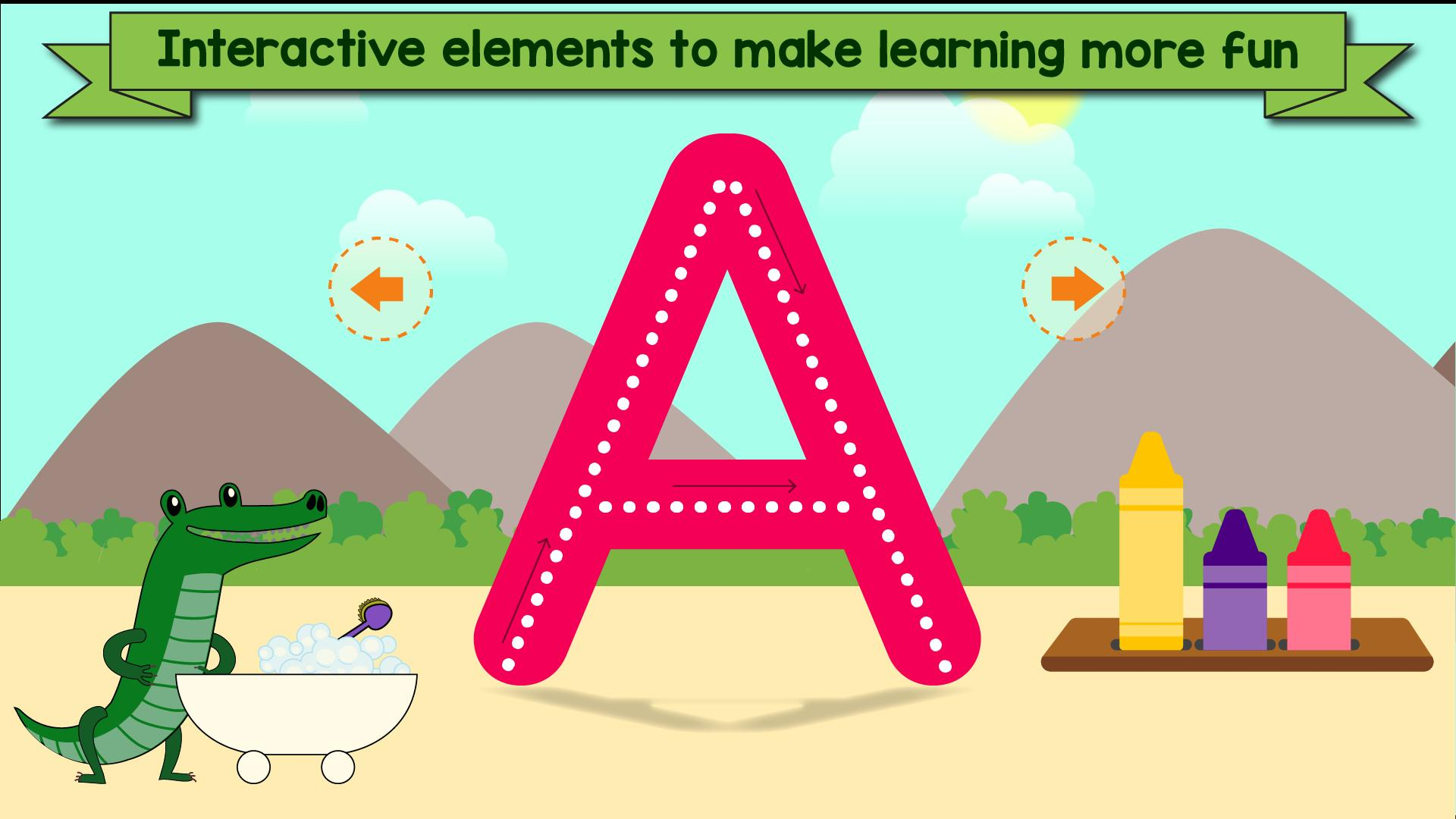 Tracing Letters &amp;amp; Numbers - Abc Kids Games For Android - Apk within Letter Tracing Interactive