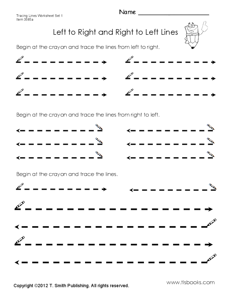 Tracing Lines Worksheet Set 1 | Tracing Lines, Line Tracing