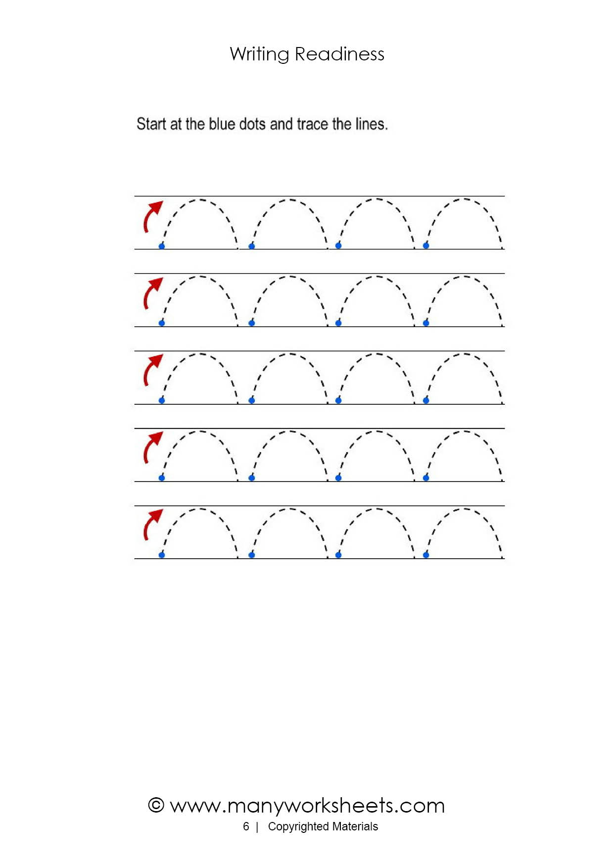 Tracing Lines Worksheets For Toddlers