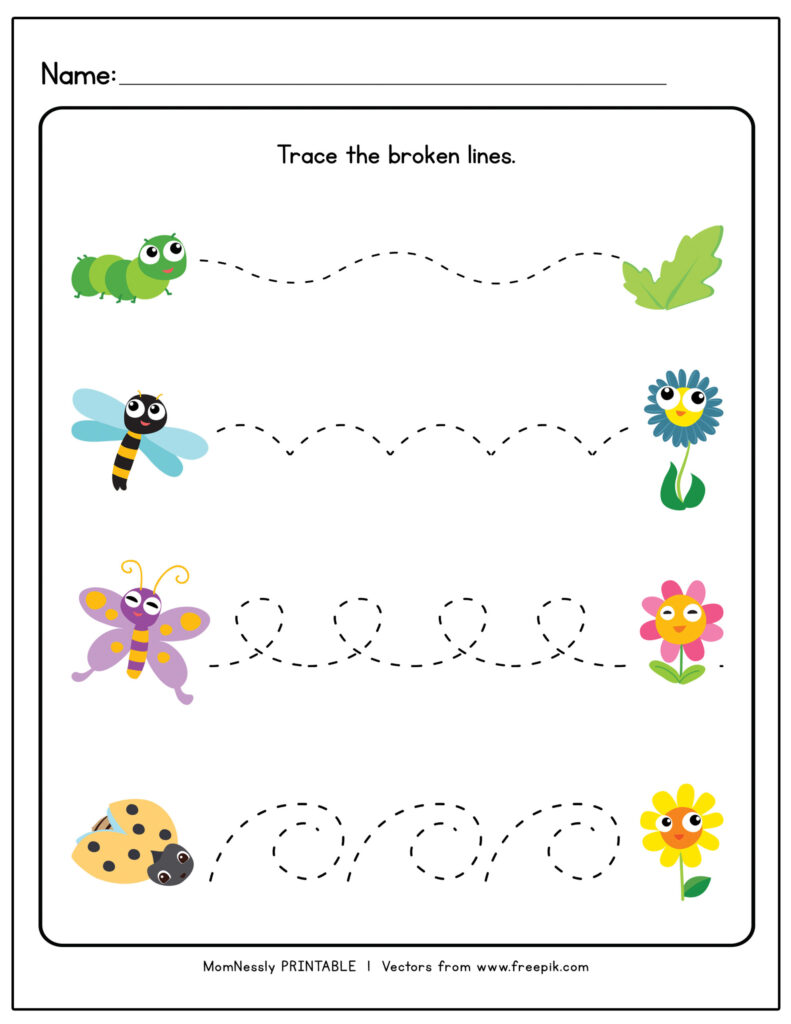 Tracing Lines Worksheets Https Tribobot For Toddlers Curved