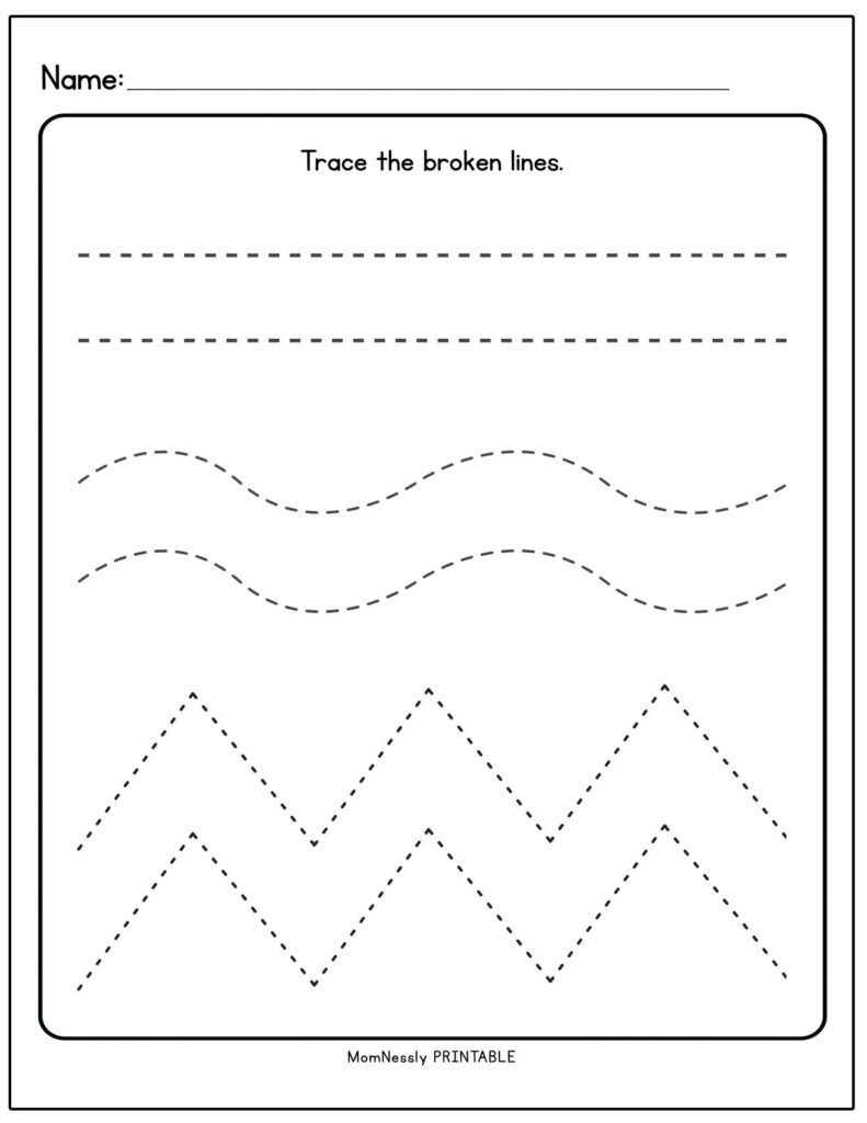 Tracing Lines Worksheets   Https://tribobot In 2020