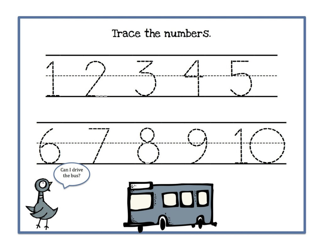 Tracing Numbers 1 10 Worksheets | Activity Shelter