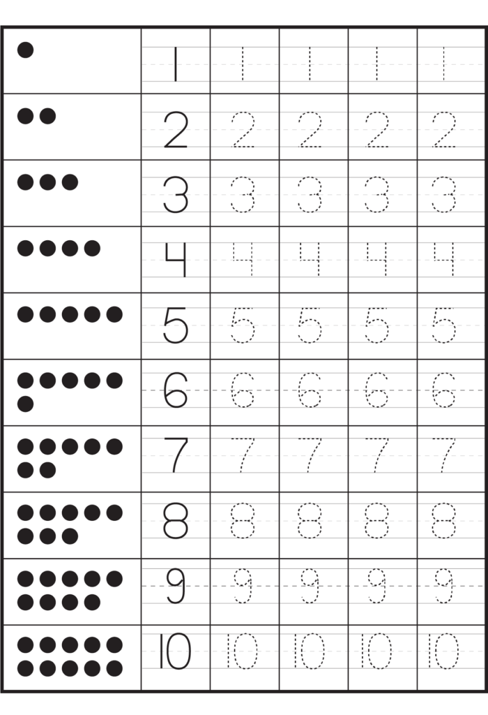 Tracing Numbers 1 10 Worksheets | Numbers Preschool Tracing Numbers 1 10 Worksheets | Numbers Preschool