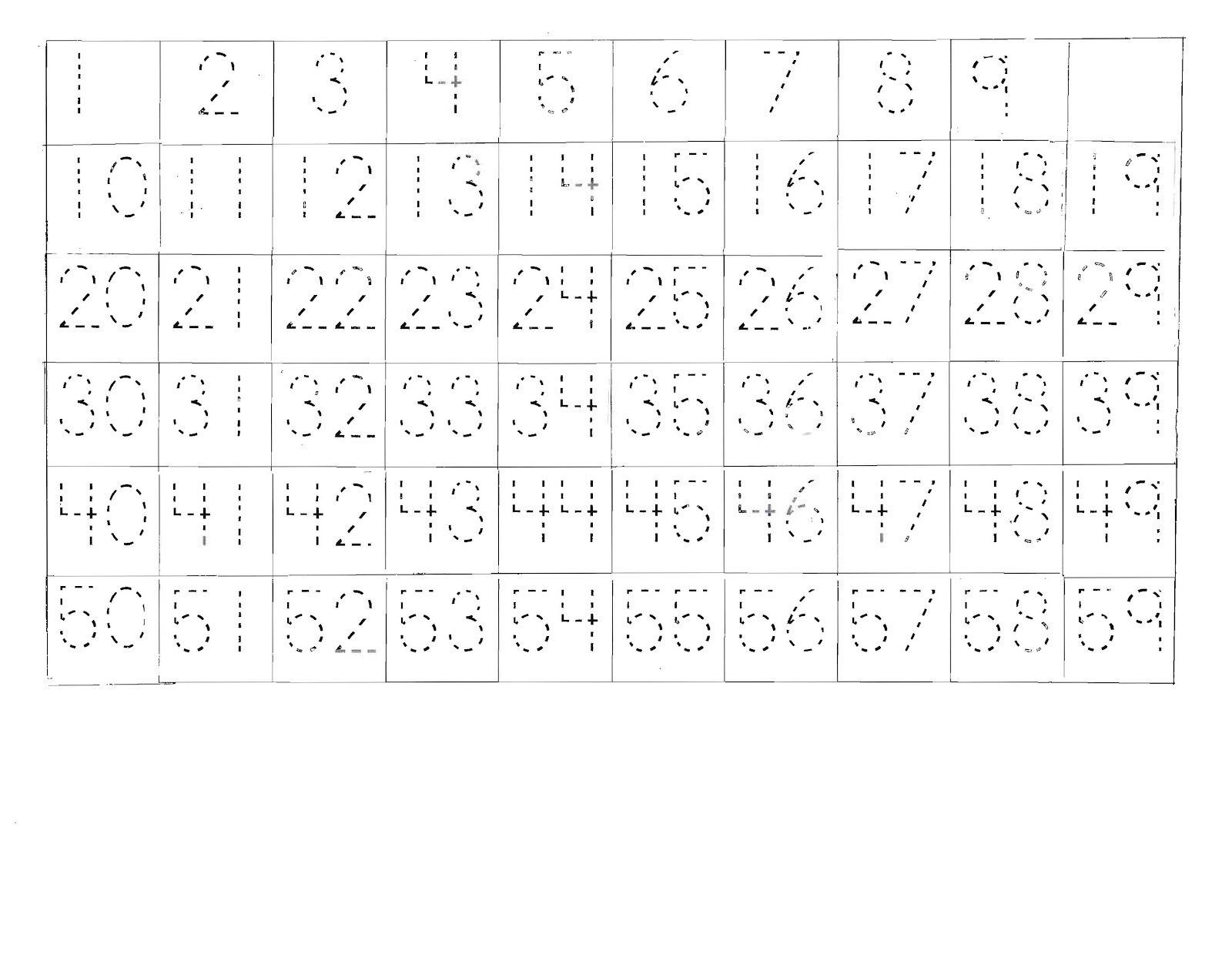 Printable Number Tracing Worksheets 1 100 Alphabetworksheetsfreecom 