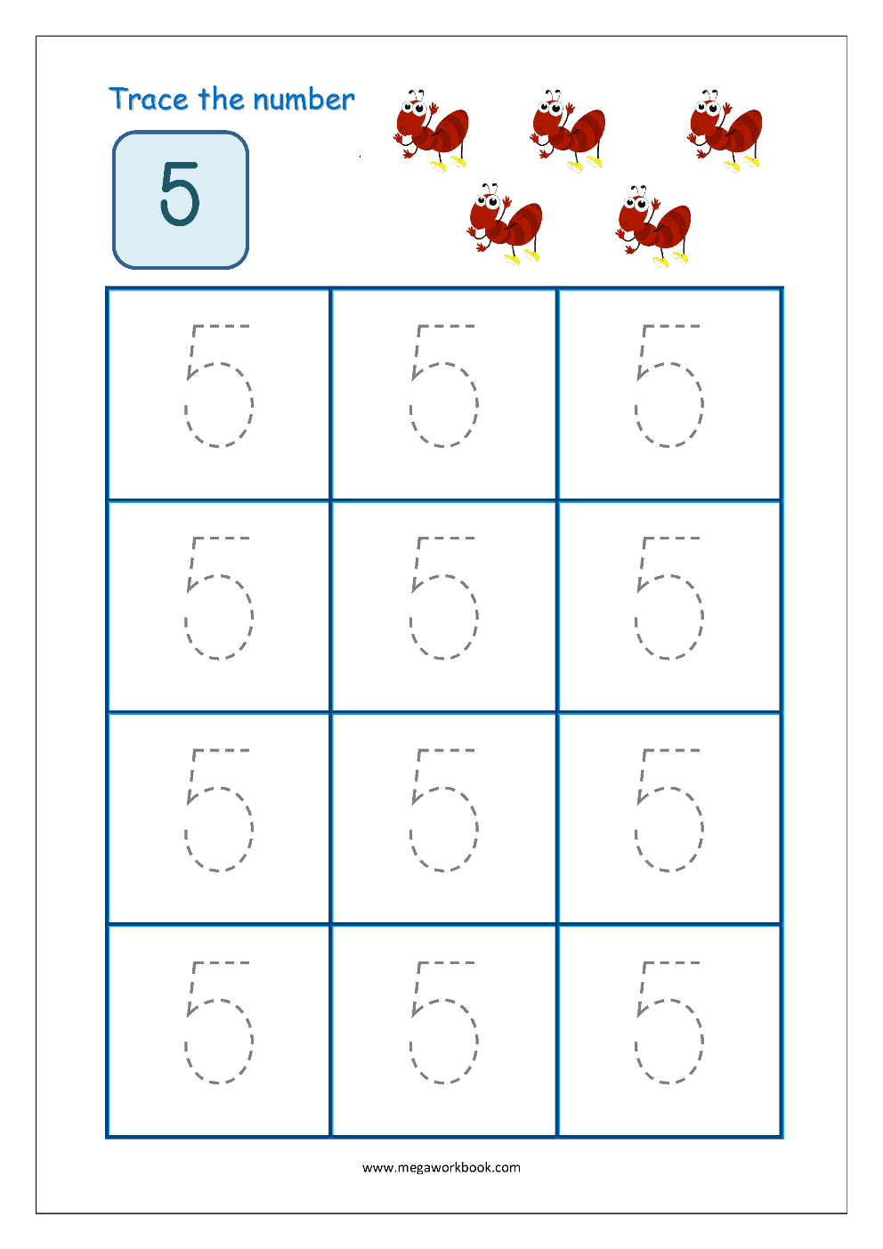 Tracing Numbers 1 To 10 Tracing Number 1 Tracing Numbers with Letter 5 Tracing