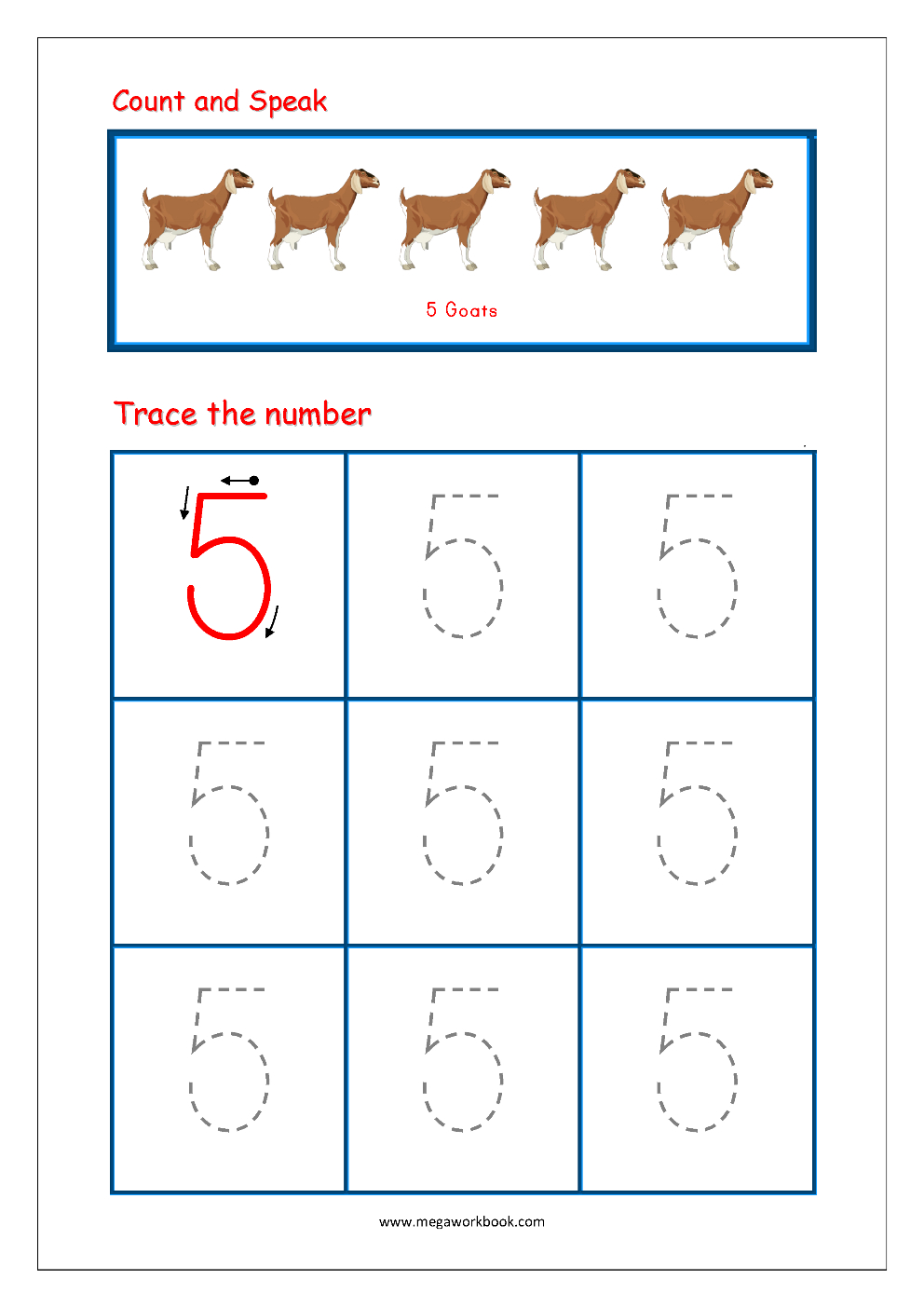 Tracing Numbers 1 To 10 Tracing Number 1 Tracing Numbers with regard to Letter 5 Tracing