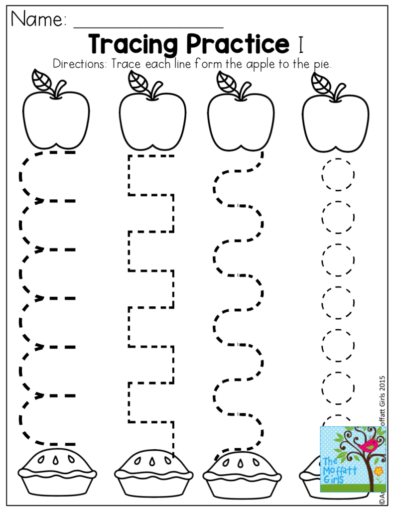 Tracing Practice And Tons Of Other Fun Pages For Back To