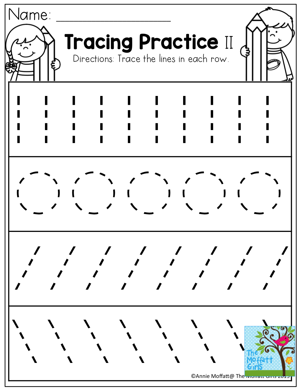 Tracing Practice! Tons Of Printable For Pre-K, Kindergarten