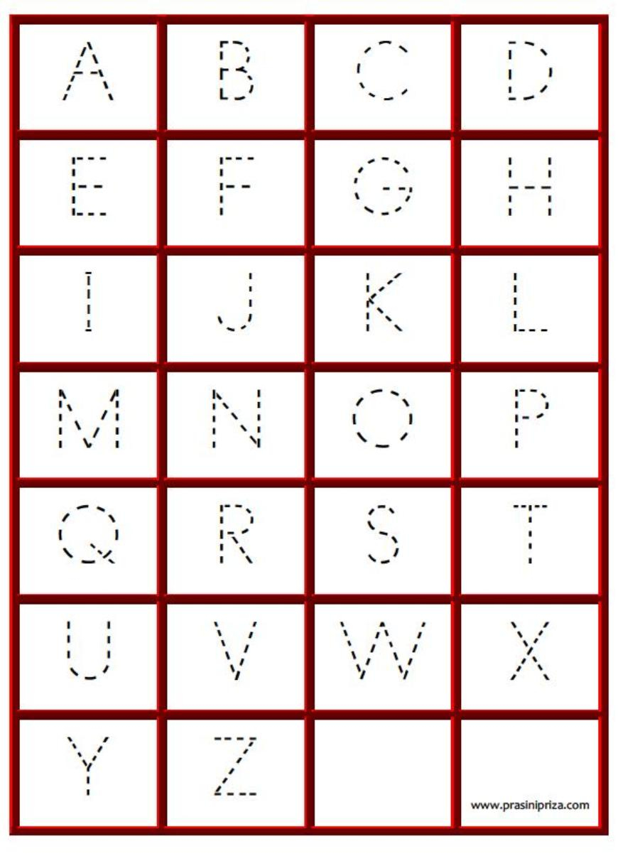 Tracing The Alphabet Letters-A To Z Dot To Dot Printable throughout Letter Tracing Html5