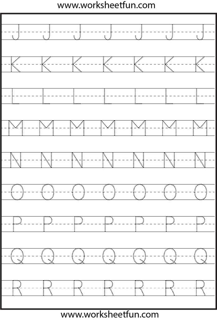 Tracing – Uppercase Letters – Capital Letters – 3 Worksheets Intended For Alphabet Tracing Uppercase